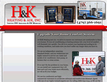 Tablet Screenshot of hkheatingandair.com